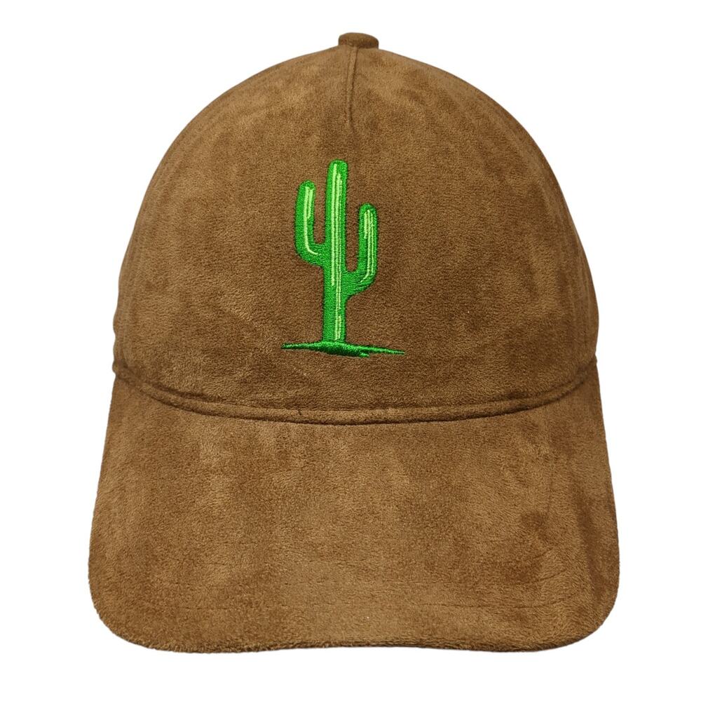 Cactus Slideback Baseball Hat Solid Brown One Size Adjustable Outdoor